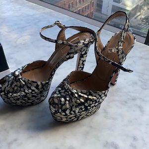 Aquazzura metallic pumps